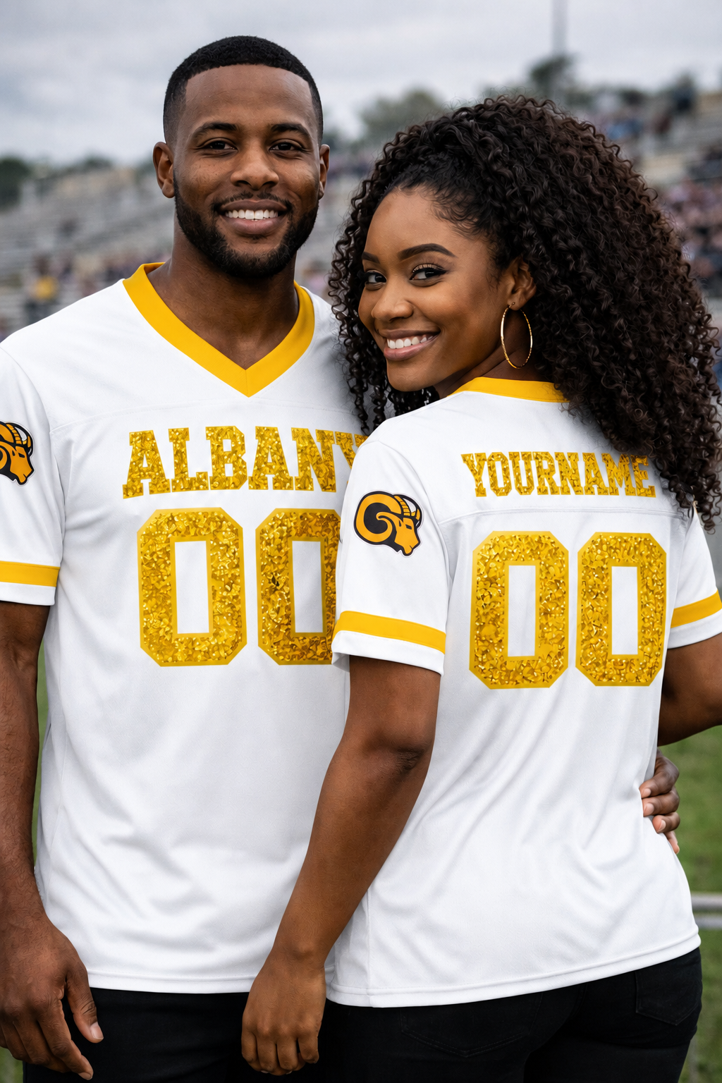 Albany State-Glitter Fan Jersey