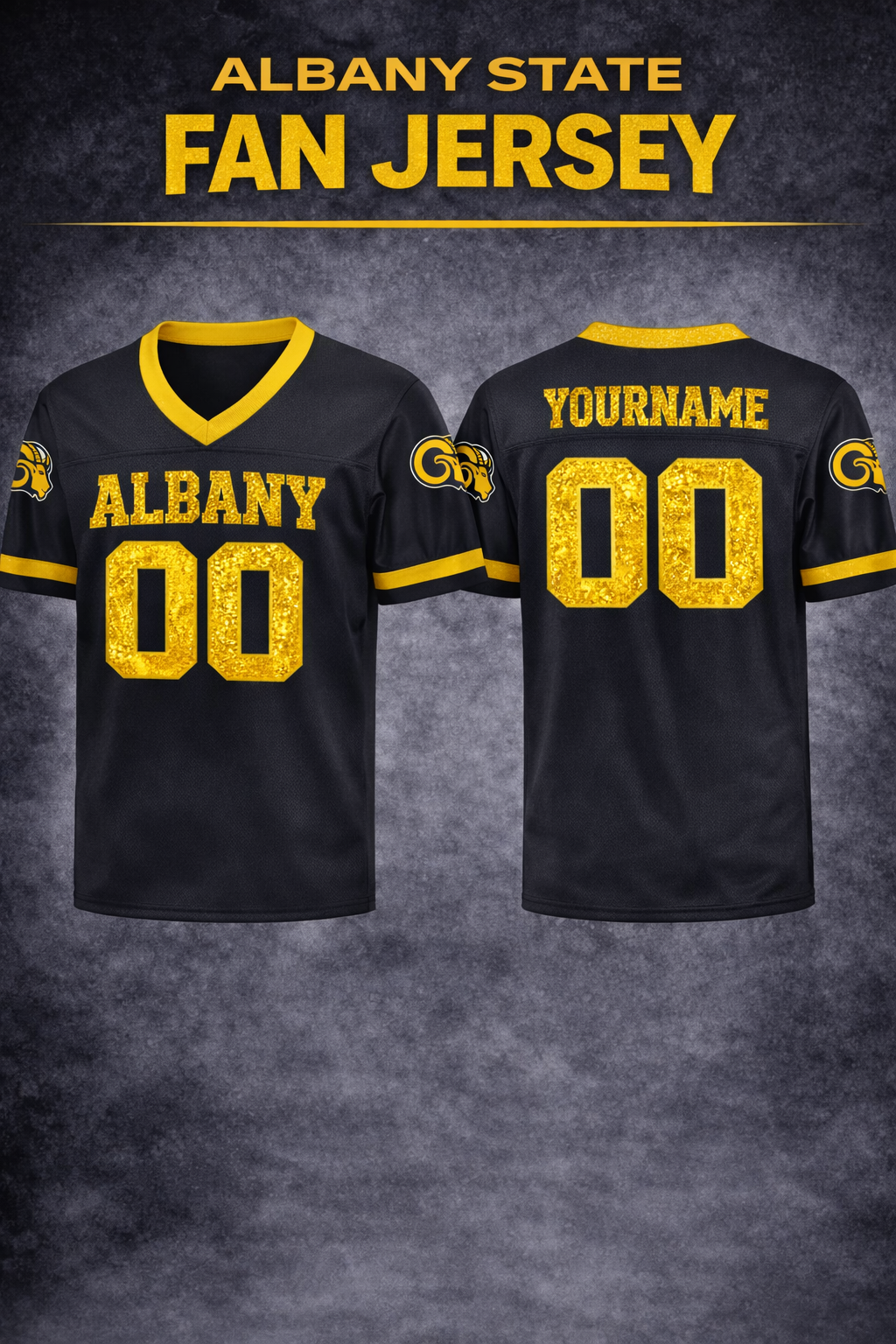 Albany State-Glitter Fan Jersey