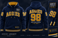 Aggie Legacy 98 HBCU Hoodie – Navy & Gold