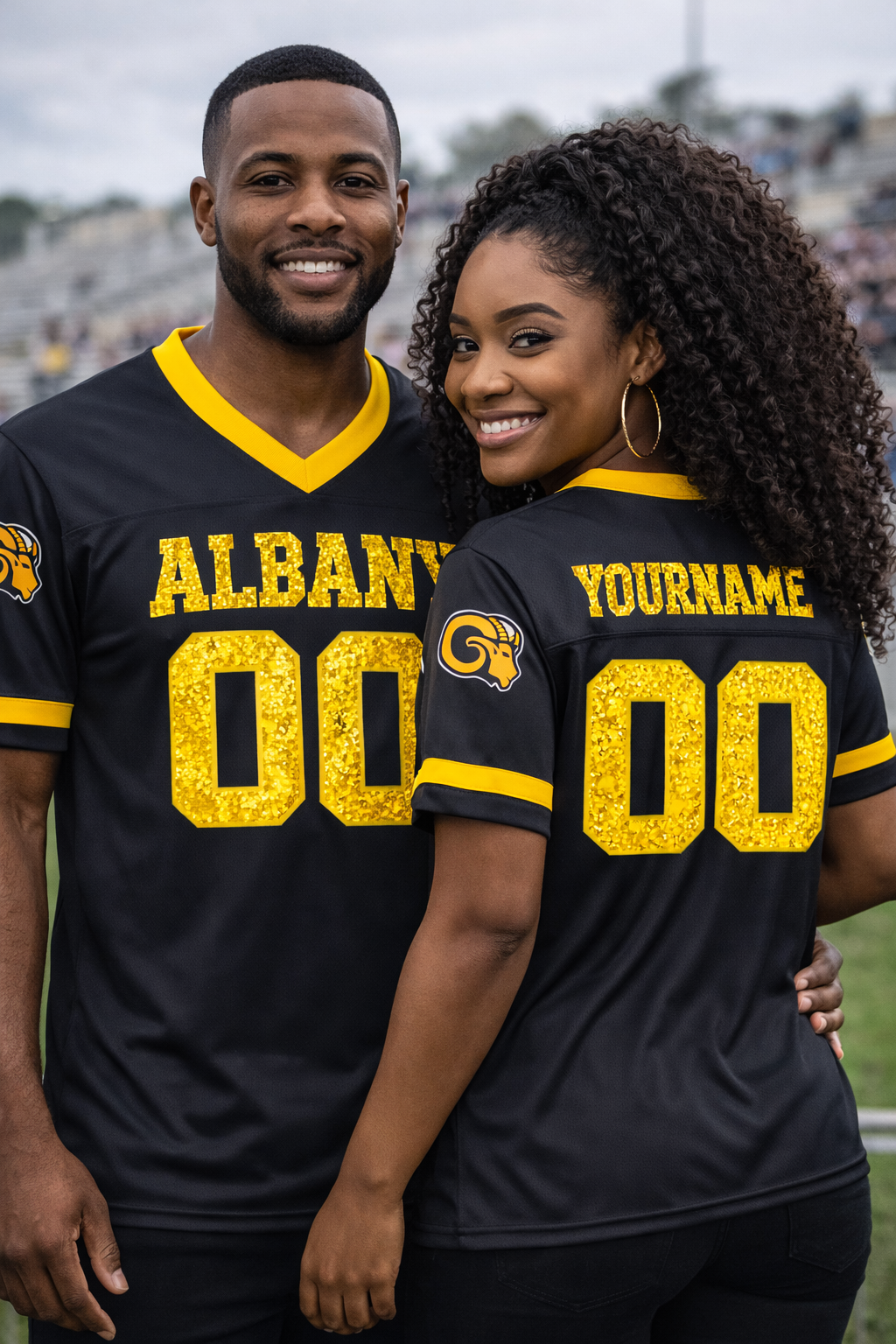 Albany State-Glitter Fan Jersey