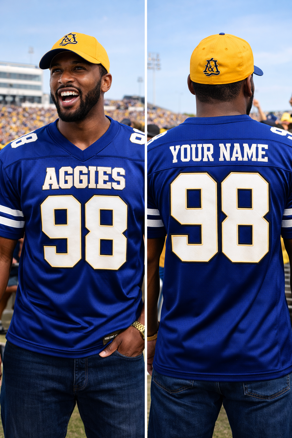 HBCU Legacy Edition “1991 Championship” Custom Football Jersey – Aggies Collection